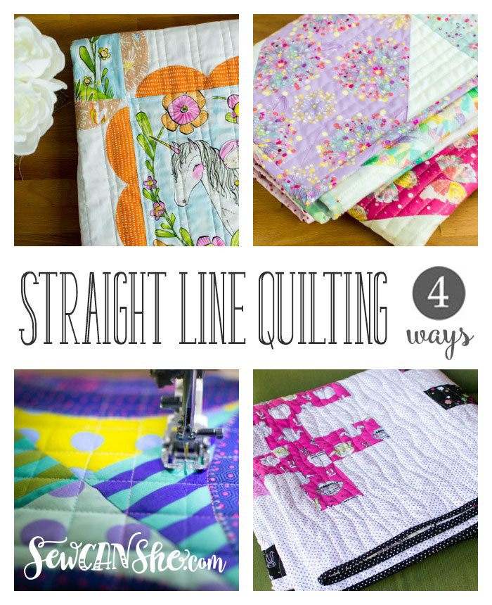 How to do Straight Line Quilting at Sew Can She