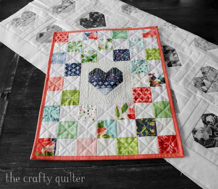 Doll quilt made by Julie Cefalu @ The Crafty Quilter