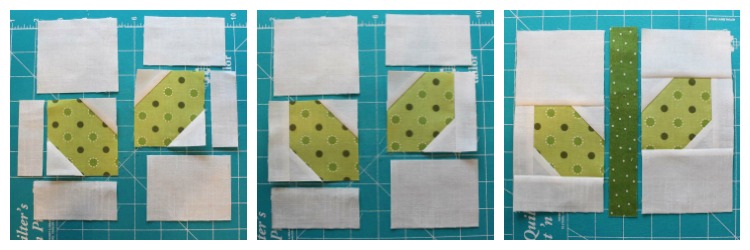 The Summer Fun Quilt Along @ The Crafty Quilter creates a bright and happy wall hanging that measures 30" x 32". Week 3 instructions include several ways to make the sunflower block and the stem block.