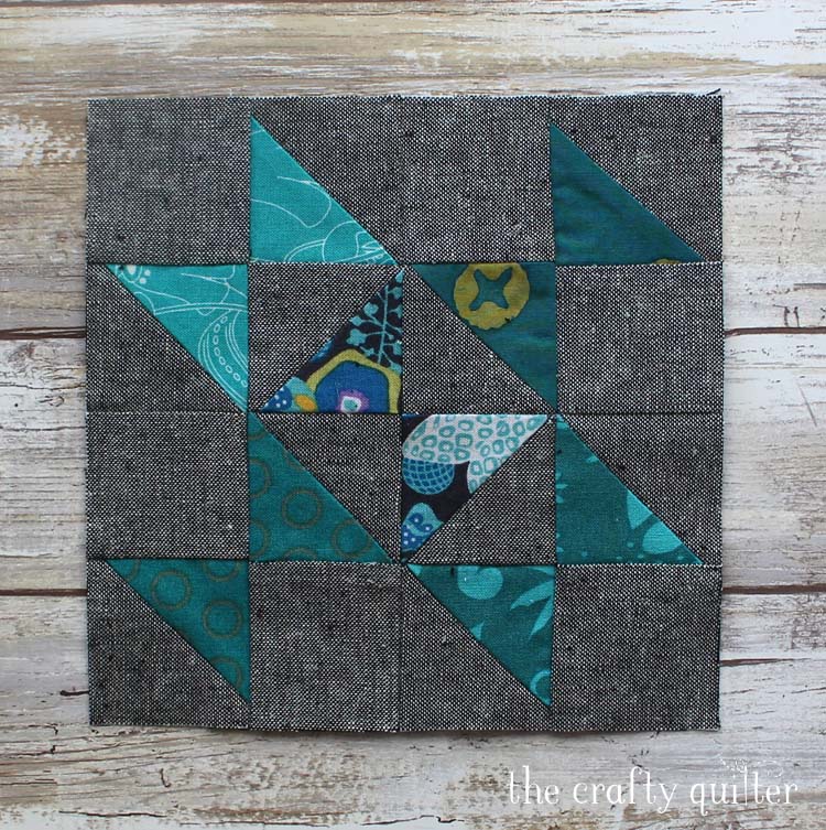 June's WIP's inlude this lovely 6" block from the Quilter's Planner Sew Along. Made by Julie Cefalu