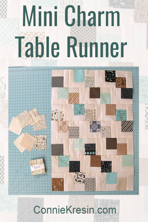 Mini Charm Table Runner @ Free Motion by the River