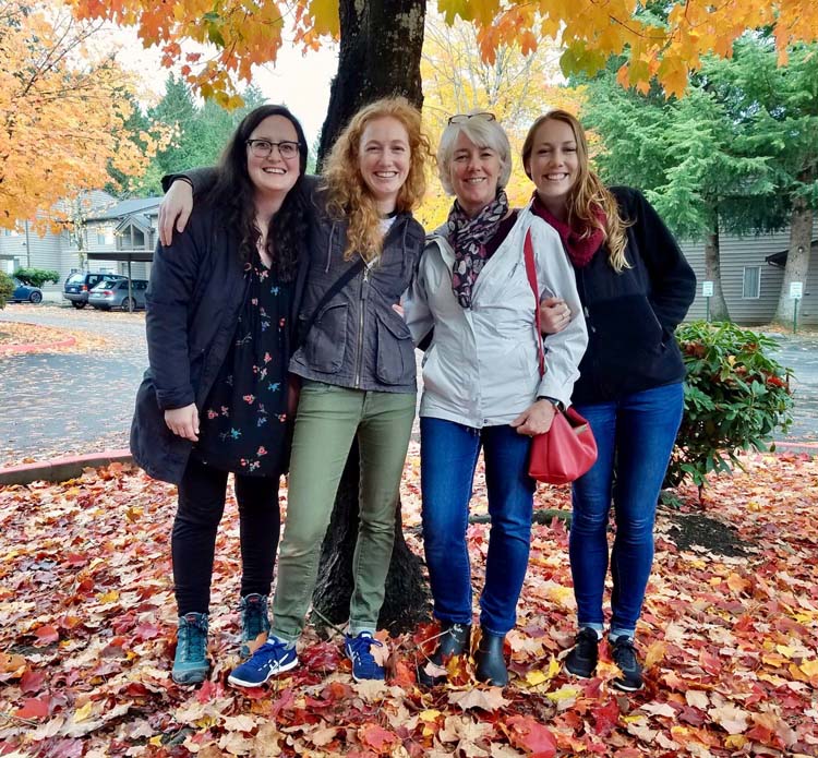 Makayla, Nicole, Julie and Sara, 2018, in Everett Washington.