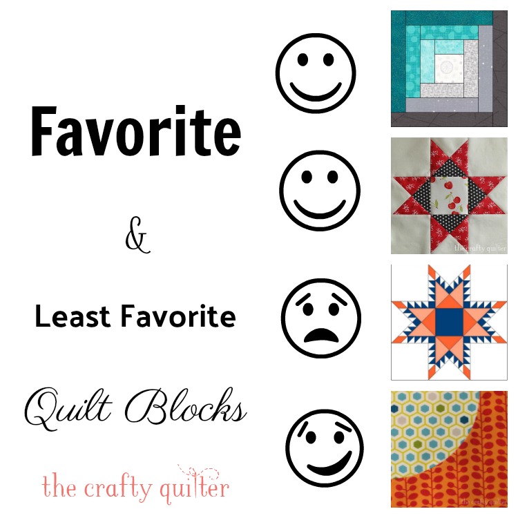 Favorite & Least Favorite Quilt Blocks as determined by 284 comments @ The Crafty Quilter