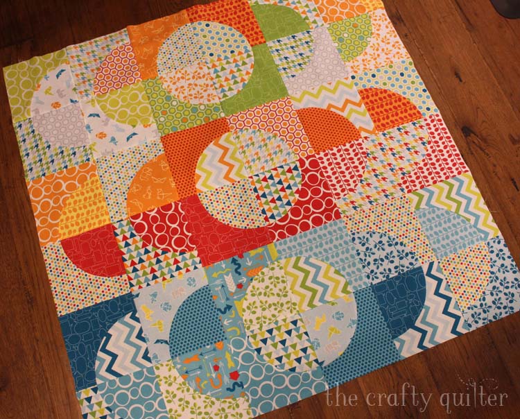 Slit ‘N Sew Method using the CutRite Drunkard’s Path template by Quilter’s Paradise - @ The Crafty Quilter