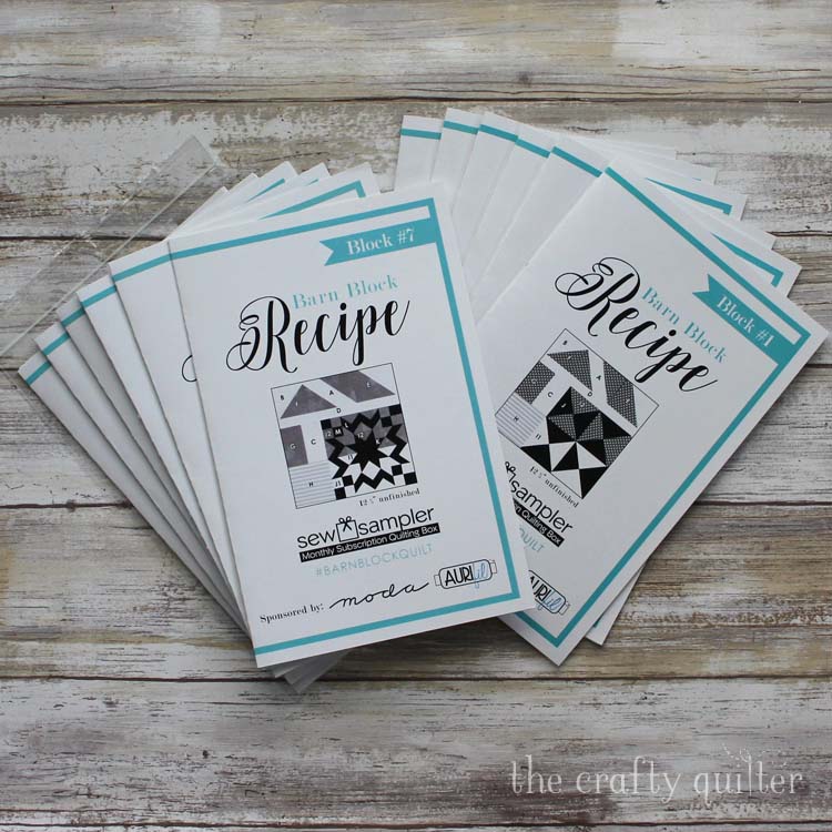 Barn Block Recipe Cards from Fat Quarter Shop. Photo by Julie Cefalu @ The Crafty Quilter