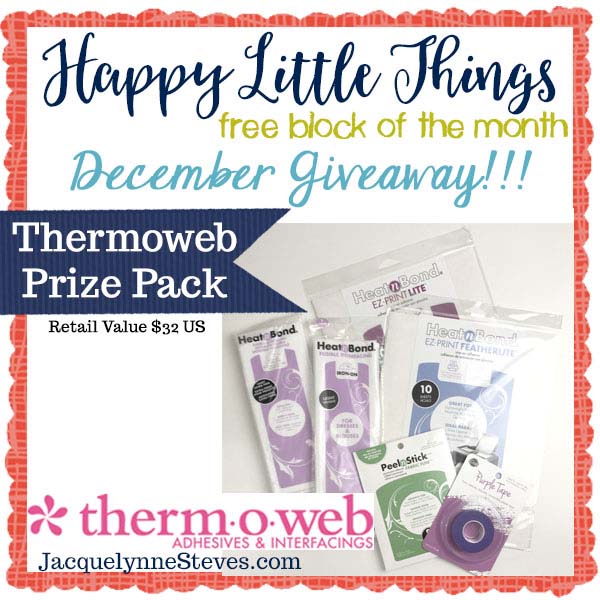 Happy Little Things Border & Finishing instructions with a giveaway sponsored by Thermoweb!