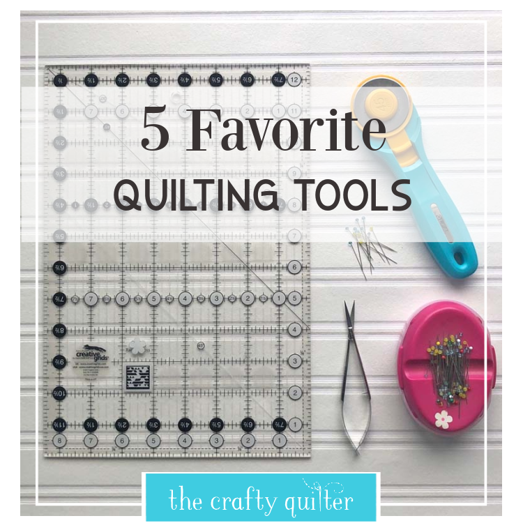 Check out my five favorite quilting tools that I can't live without!  I'll give you the specifics of what they are and why I love them so much.