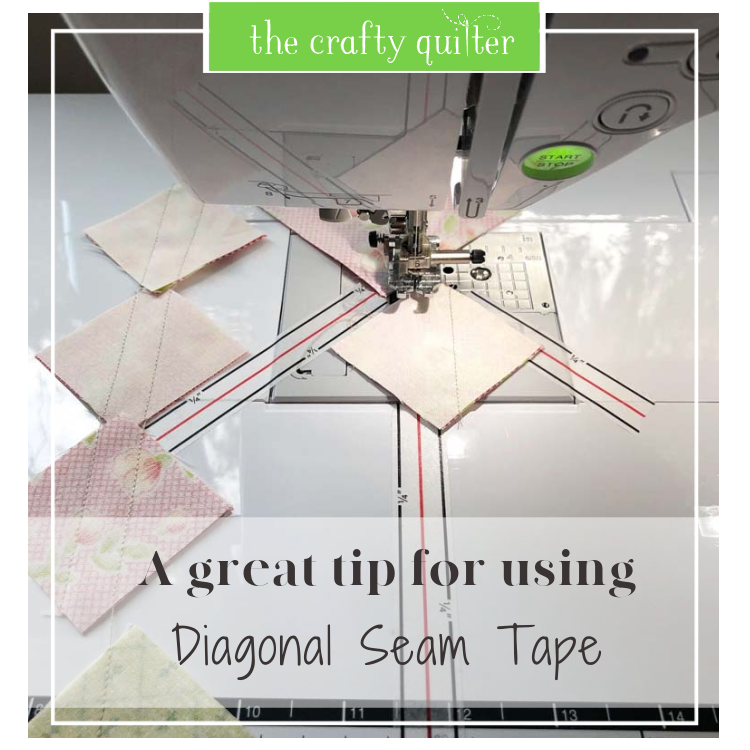 Tips for using Diagonal Seam Tape at The Crafty Quilter