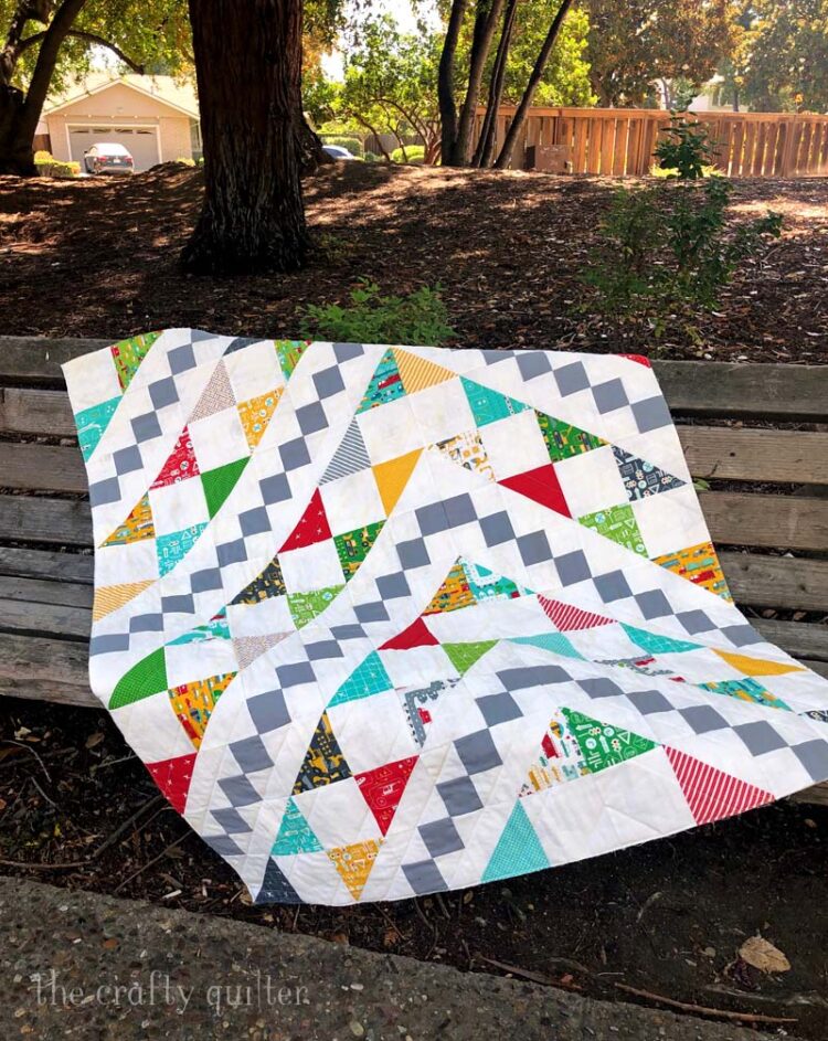 Bowtie Quilt made by Julie Cefalu - from the book Just One Charm Pack Quilts by Cheryl Brickey
