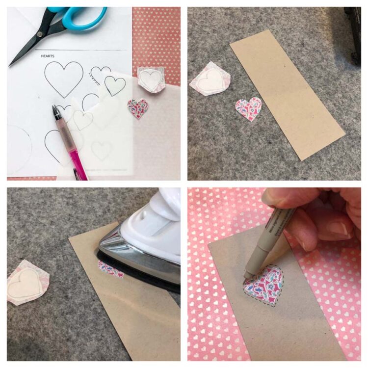 These Heart Bookmarks are super fast and easy to make!  All of the details can be found at The Crafty Quilter.