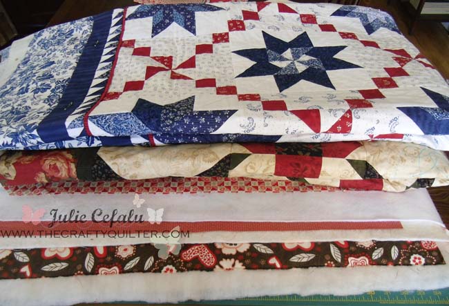 Basted but not quilted…