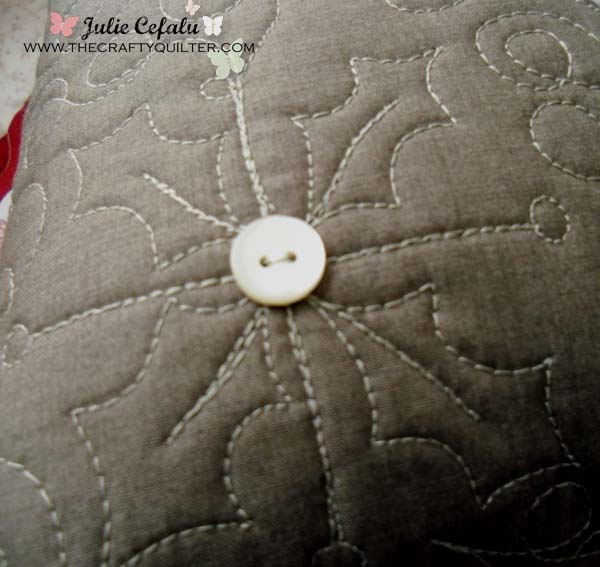 Snowflake pillow at The Crafty Quilter