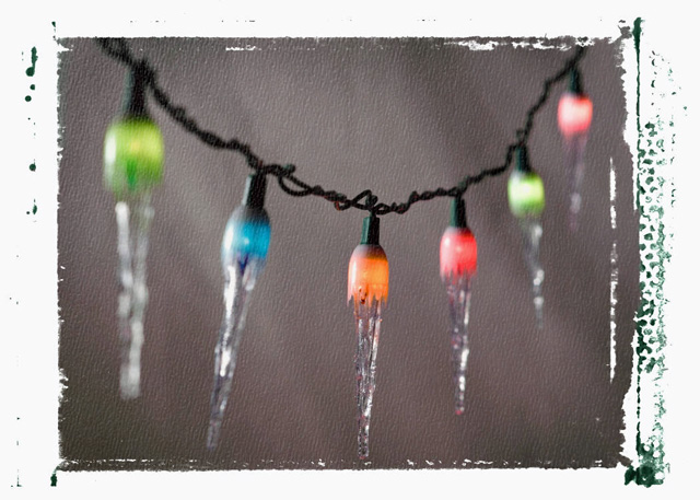 Frozen christmas lights