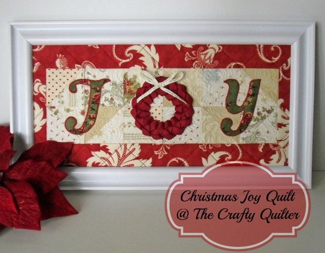 Christmas JOY Framed Quilt @ The Crafty Quilter