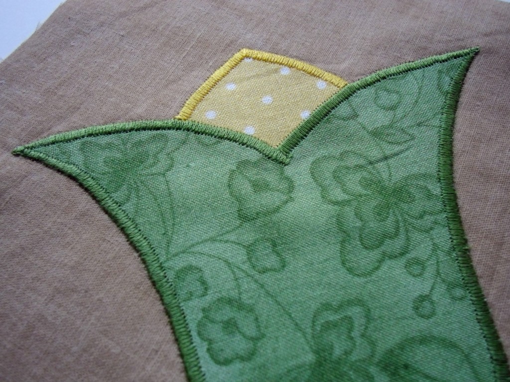 Satin stitch detail