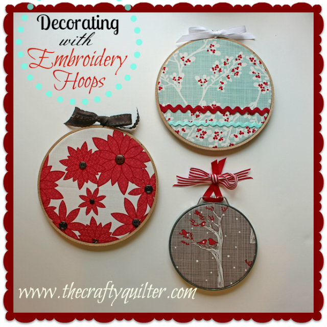 Christmas Once a Month – Decorating w/ Embroidery Hoops