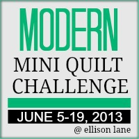 modern mini quilt 2013 button