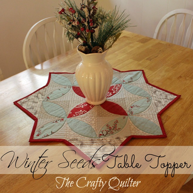 Winter Seeds Table Topper - free tutorial @ The Crafty Quilter