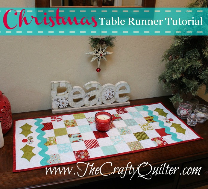 Christmas Table Runner Tutorial @ The Crafty Quilter