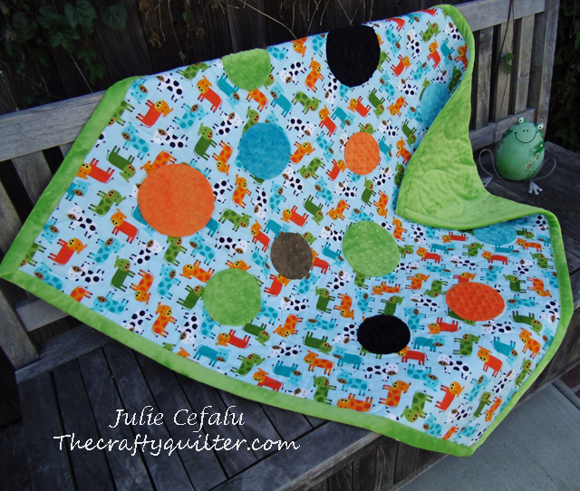 Surrounded by Circles Baby Quilt