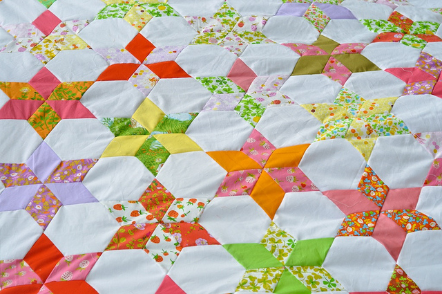 star flower quilt along