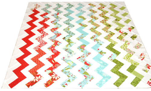 Père-Noël Zigzag Quilt Tutorial from Sewn Up by Teresa Down Under