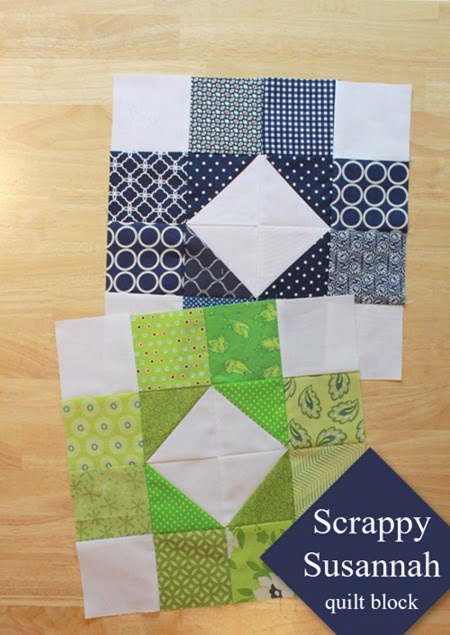 Scrappy Susannah Quilt Block tutorial 1a_thumb[3]