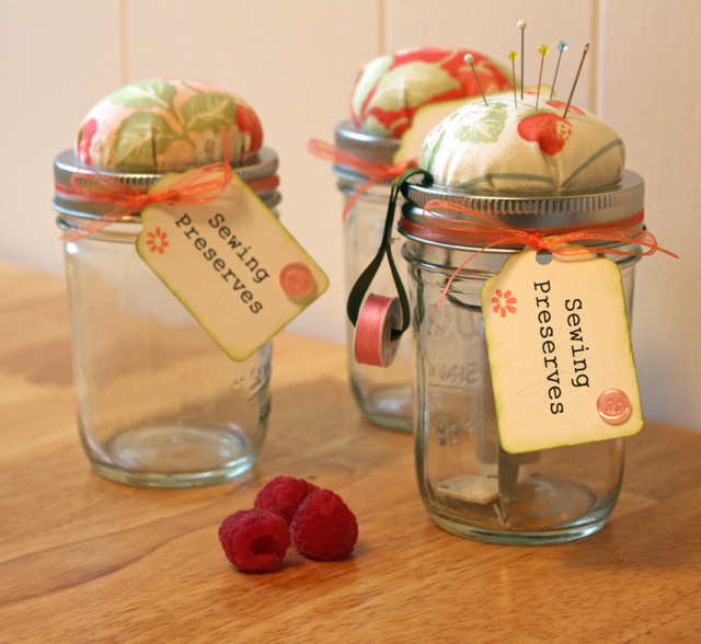 Mason Jar Sewing Kit