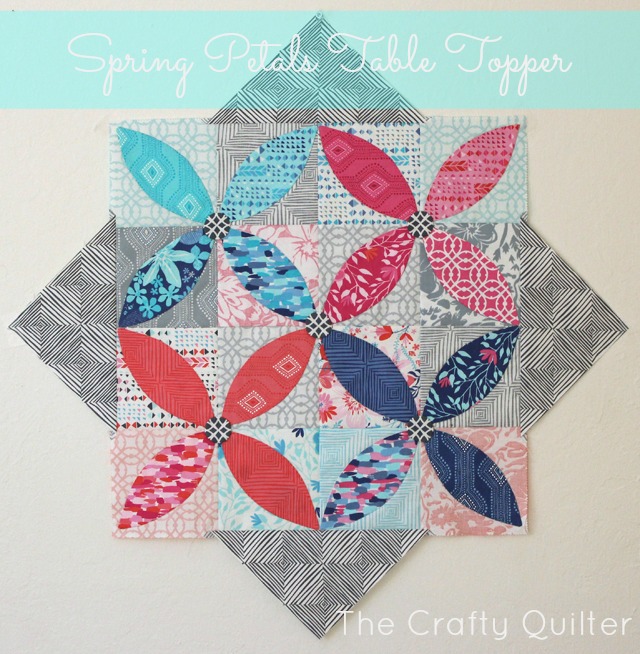 spring petals table topper