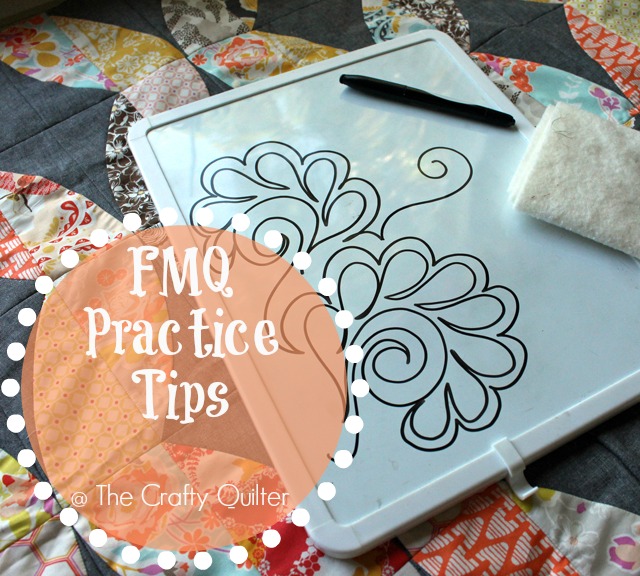 Free motion quilting practice tips