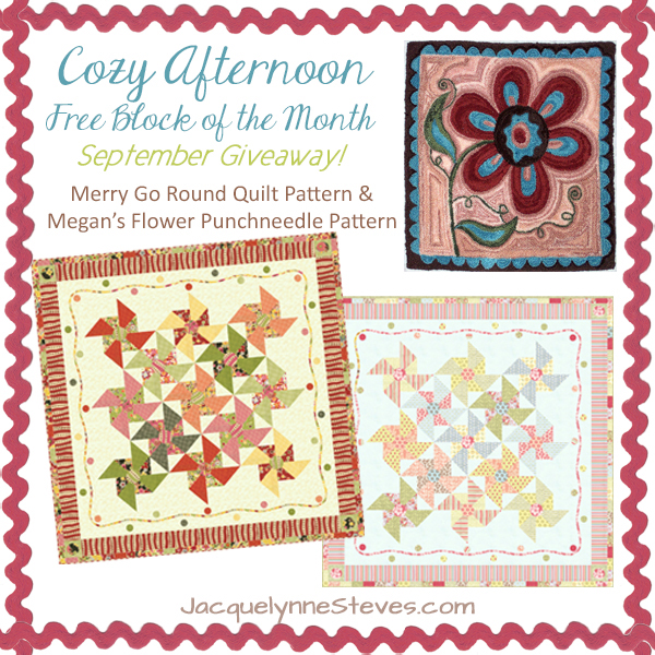 Cozy Afternoon giveaway winner and Fat Quarter Shop sale