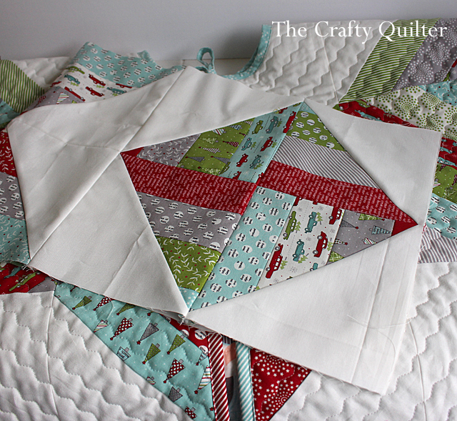 Joyful Jelly Roll Tree Skirt made by Julie Cefalu for Fat Quarter Shop