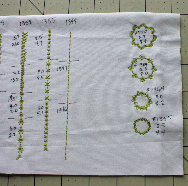 Bernina 770 Embroidery Stitches at The Crafty Quilter