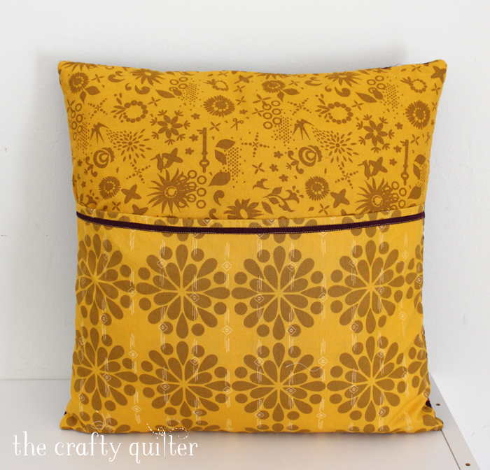 Monogram Pillow by Julie Cefalu, using faux rag quilting technique from Soft & Cozy Keepsakes by Margo Yang