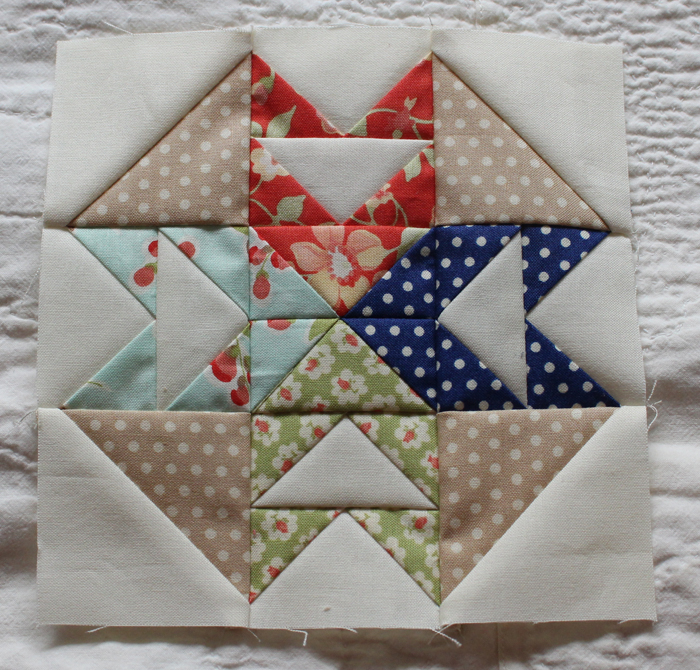 Flights of Fance block from The Splendid Sampler, made by Julie Cefalu