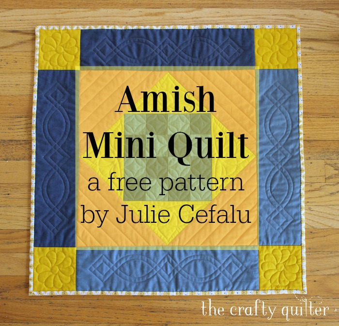 Amish Mini Quilt, a free pattern @ The Crafty Quilter