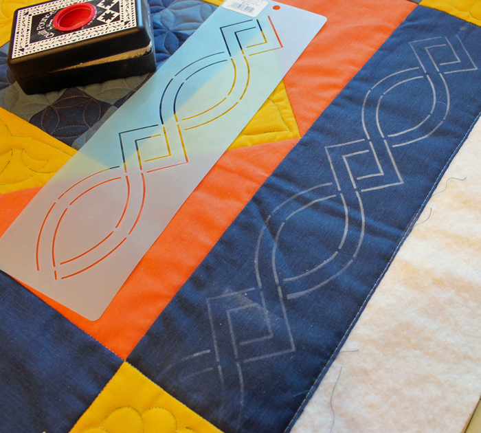 Everything you need to know about how to use stencils for quilting. Lots of tips and information about choosing the best size, marking, and stitching from Julie @ The Crafty Quilter