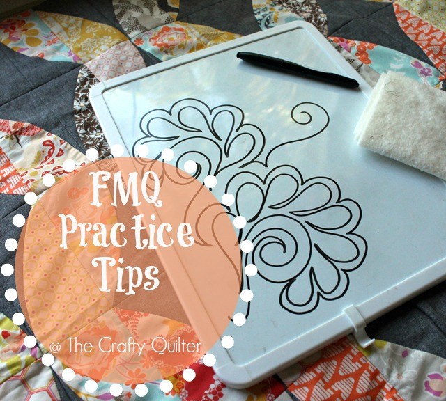 Free Motion Quilting practice tips @ The Crafty Quilter