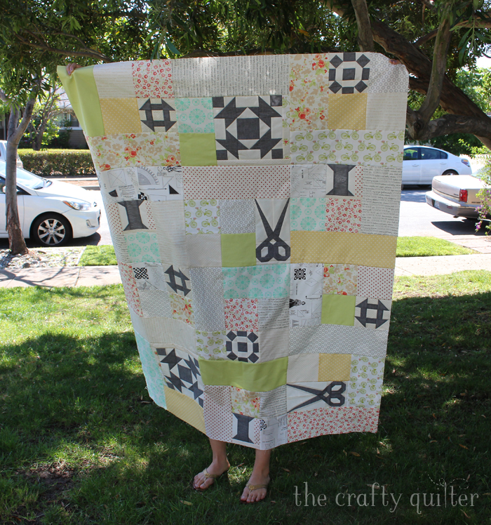 Sewing Patchwork quilt top finished