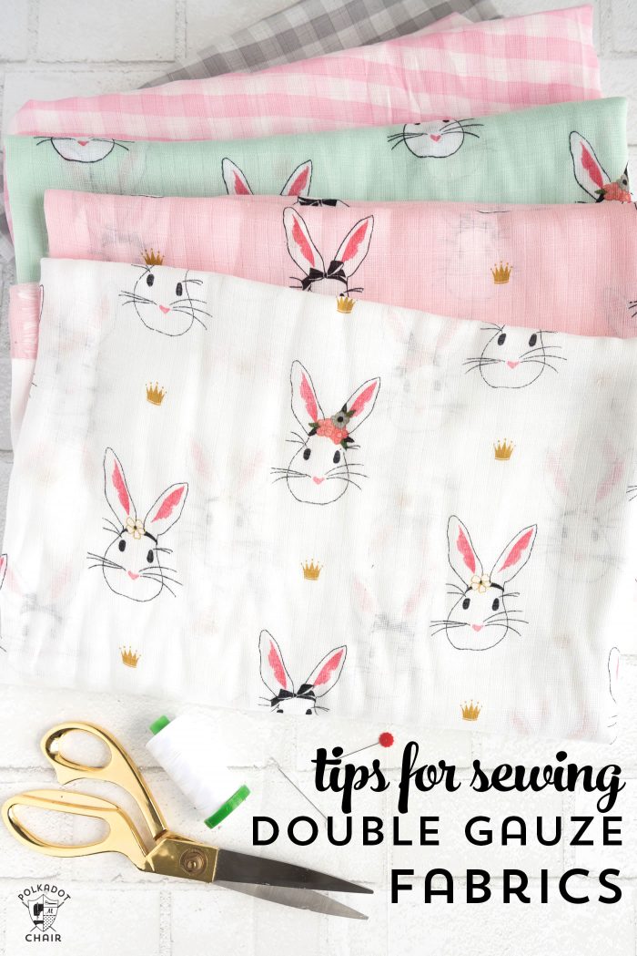 tips for sewing with double gauze @ the polka dot chair