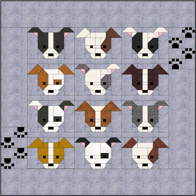 Dog Gone Cute quilt pattern by Lorna @ Sew Fresh Quilts