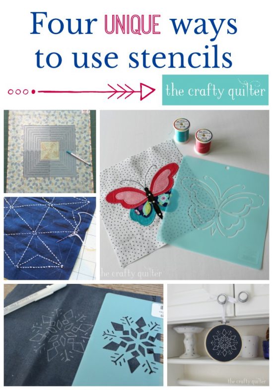 Four unique ways to use stencils - The Crafty Quilter