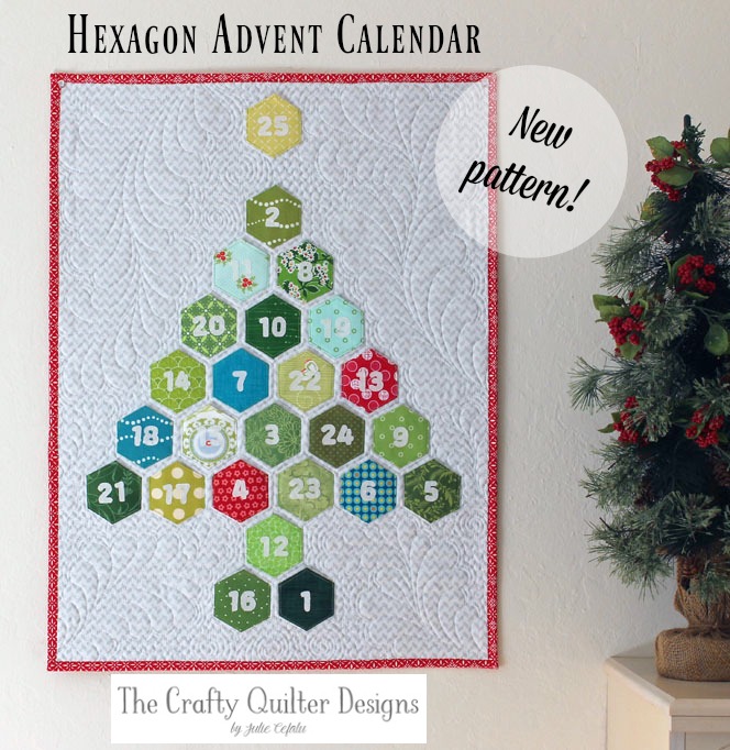 Hexagon Advent Calendar pattern available and on sale