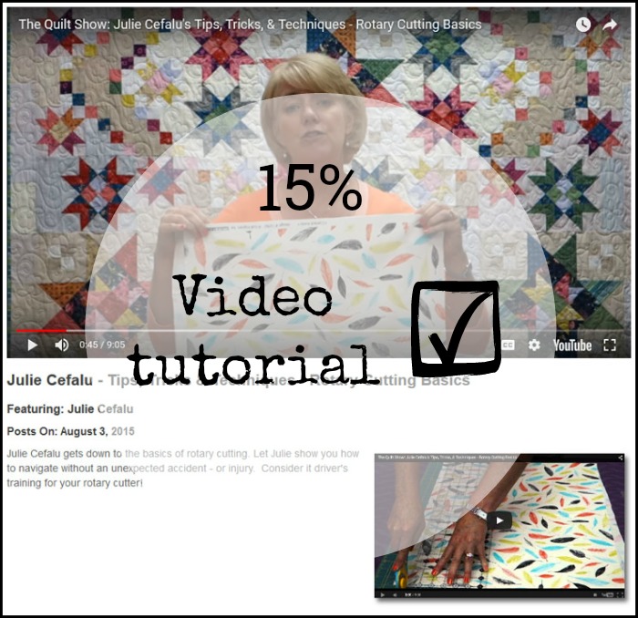 Video Tutorial, Rotary Cutting Basics by Julie Cefalu for The Quilt Show