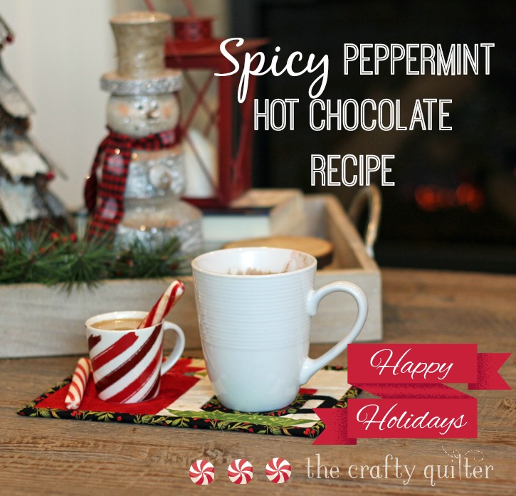 Spicy peppermint hot chocolate recipe