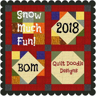 Snow Much Fun 2018 BOM @ Quilt Doodle Doodle Designs