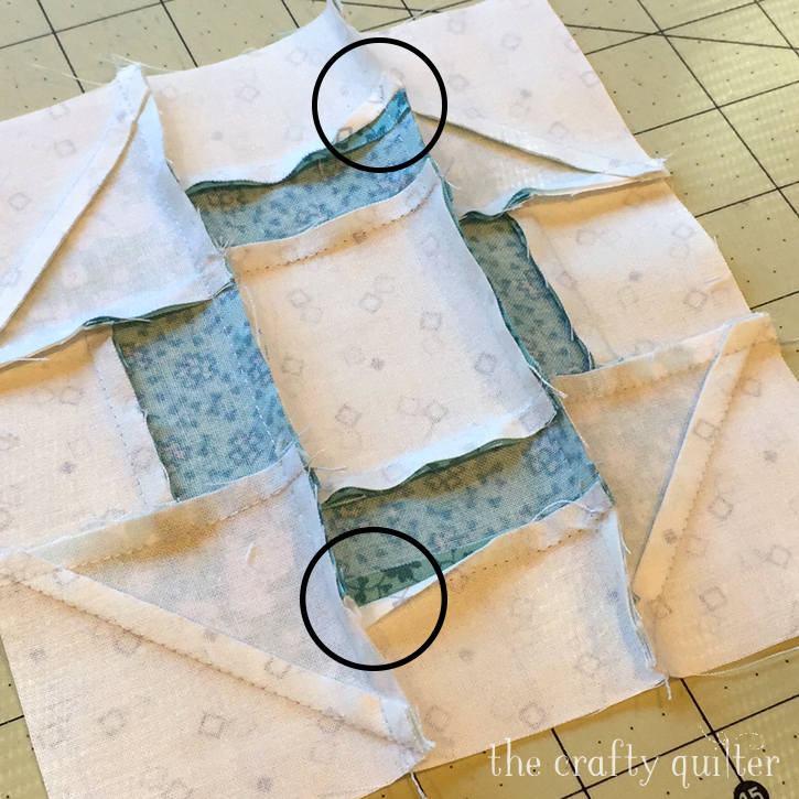 How to fix and prevent flipped seam allowances. It's easy! @ The Crafty Quilter