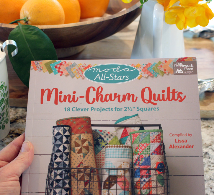 Mini Charm Quilts and Mini Charm Pack Ideas to use up those pre-cut 2 1/2" squares - from Julie @ The Crafty Quilter