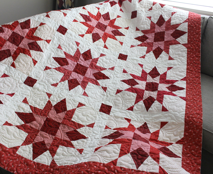 Franklin Star, made by Julie Cefalu and quilted by Carol Dockery