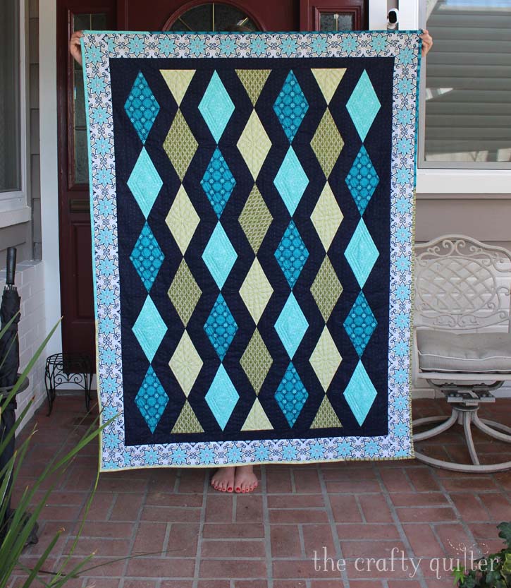 Diamond Twilight designed and made by Julie Cefalu of The Crafty Quilter Designs.